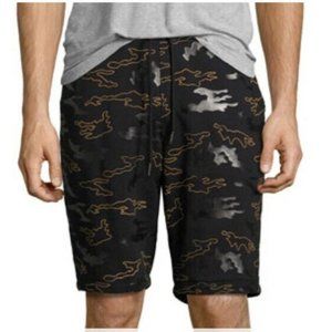 Daniel Won Men's Rubber Camo Micro-Terry Shorts XL